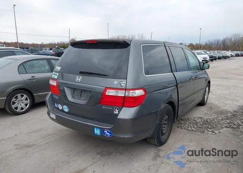 2007 Honda Odyssey Lx from USA, damaged, VIN 5FNRL38207B113786